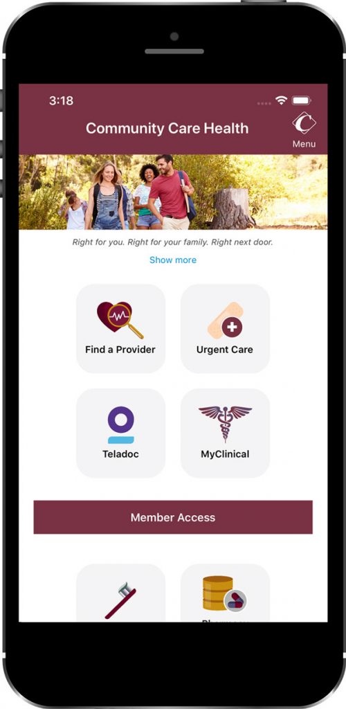 Community Care Health Mobile Health App